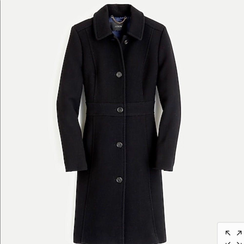 JCrew day coat in Italian double-cloth wool